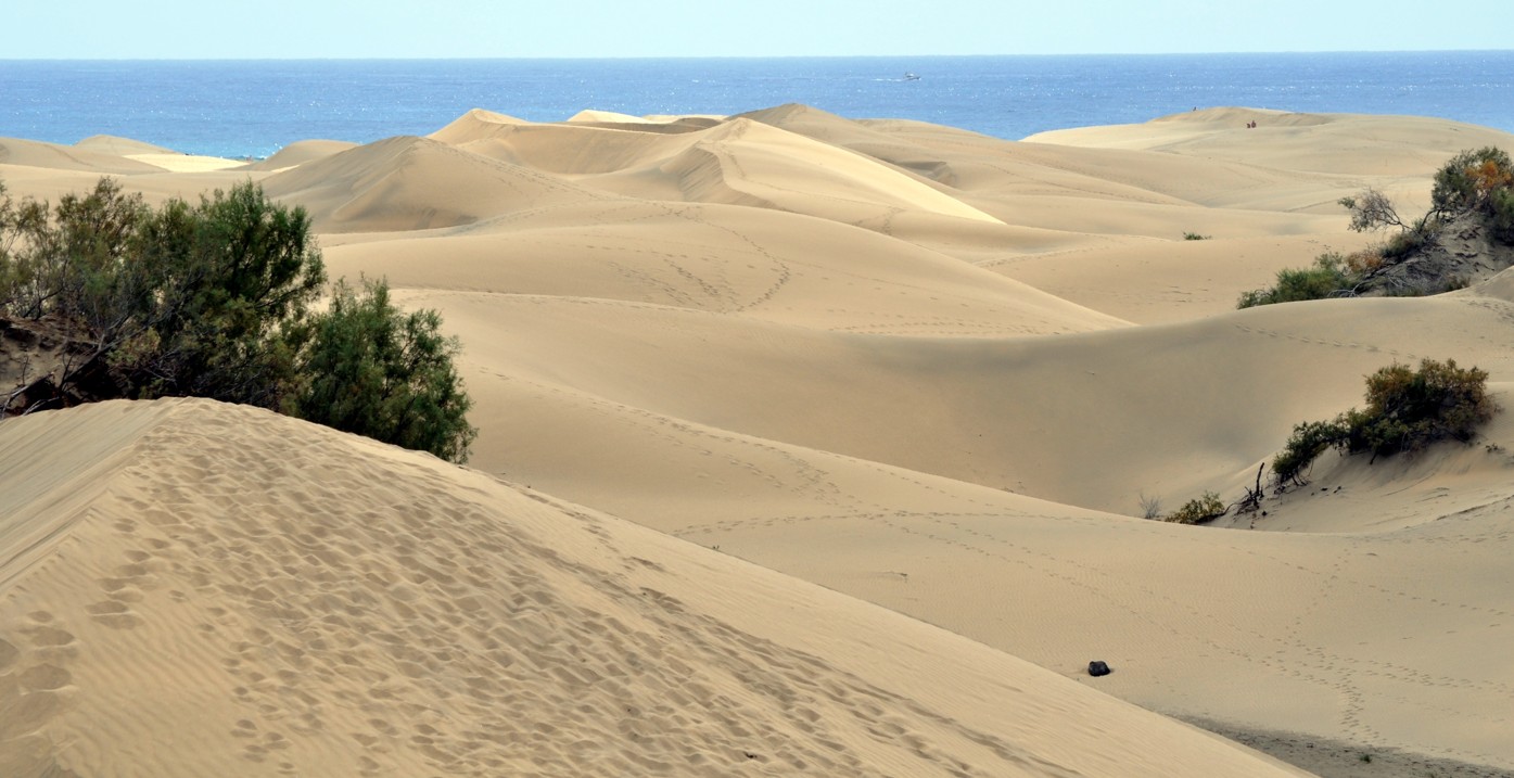 Písečné duny Maspalomas na Gran Canaria